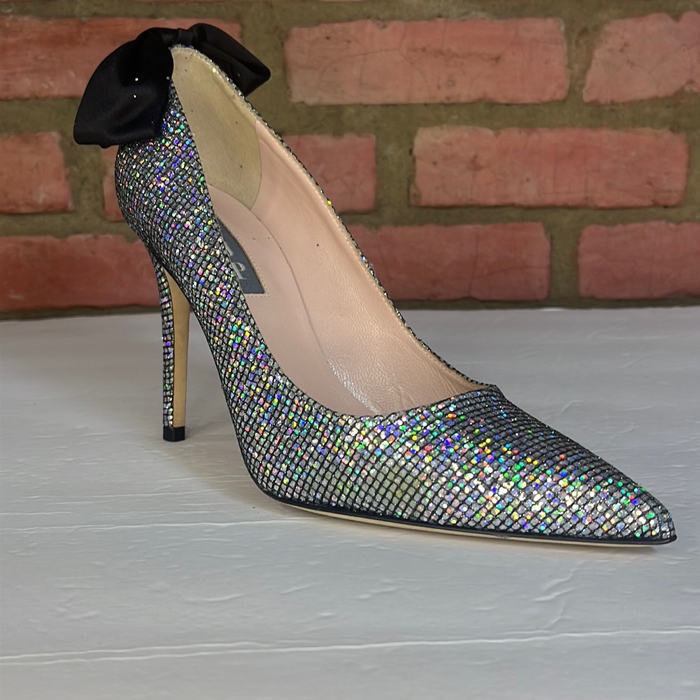 Sjp Lucille scintllante silver classic high heels
